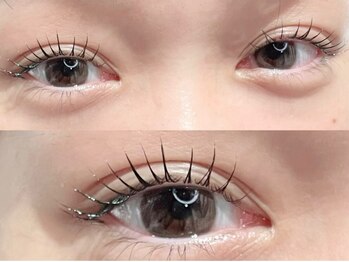 イマドキな目元を演出韓国風束感 まつ毛パーマ